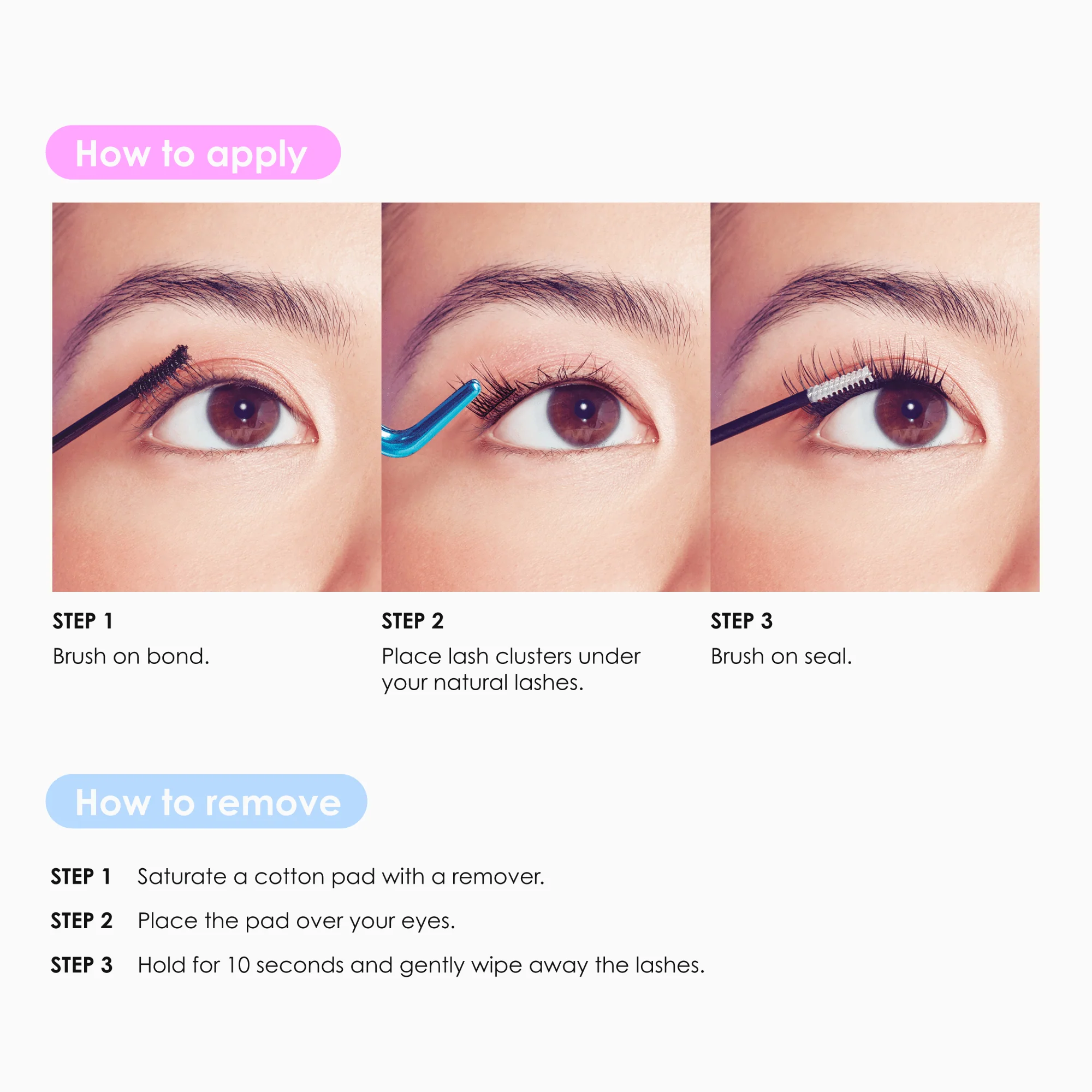 Falscara Bold Wispy Essentials Kit | DIY False Lash Extensions, Cluster Lash, Wispy Lashes, Faux Plushy, 36 Wisps, 10mm-14mm - Image 7