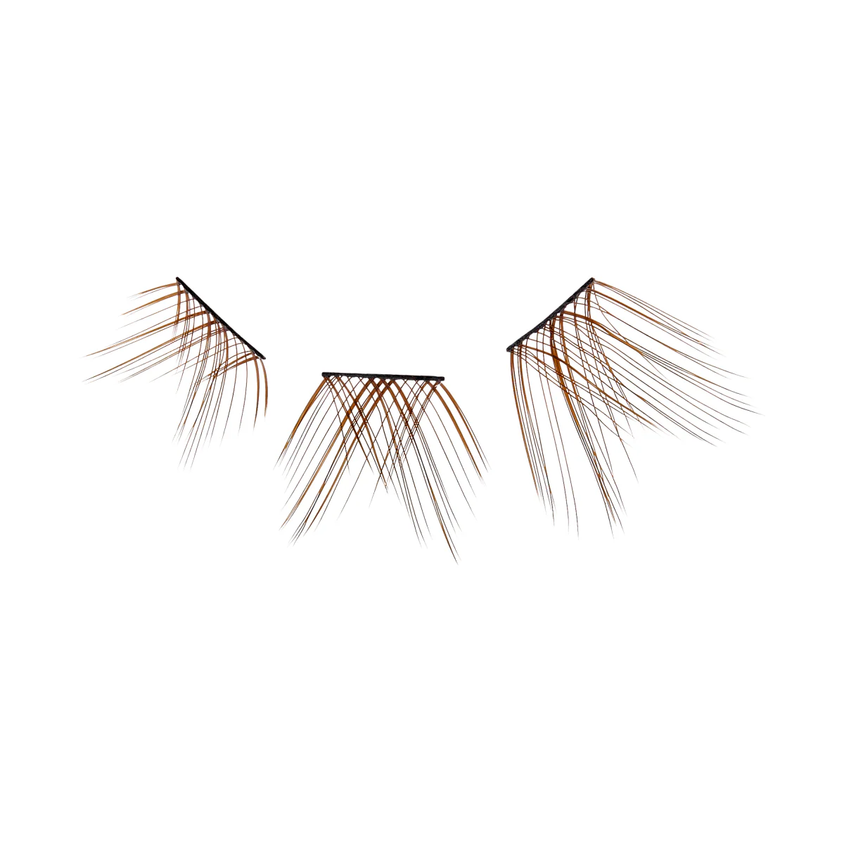 Falscara Brown Wisps Multipack - Brownie | DIY False Lash Extensions, Medium Glam, Cluster Lash, Wispy Lashes, 30 Wisps, 10mm-14mm - Image 4