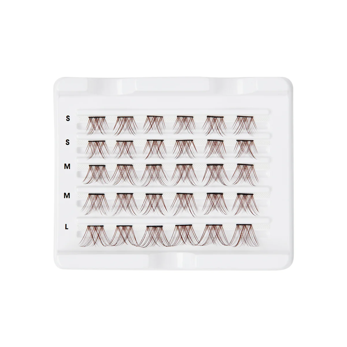 Falscara Brown Wisps Multipack - Brownie | DIY False Lash Extensions, Medium Glam, Cluster Lash, Wispy Lashes, 30 Wisps, 10mm-14mm - Image 5