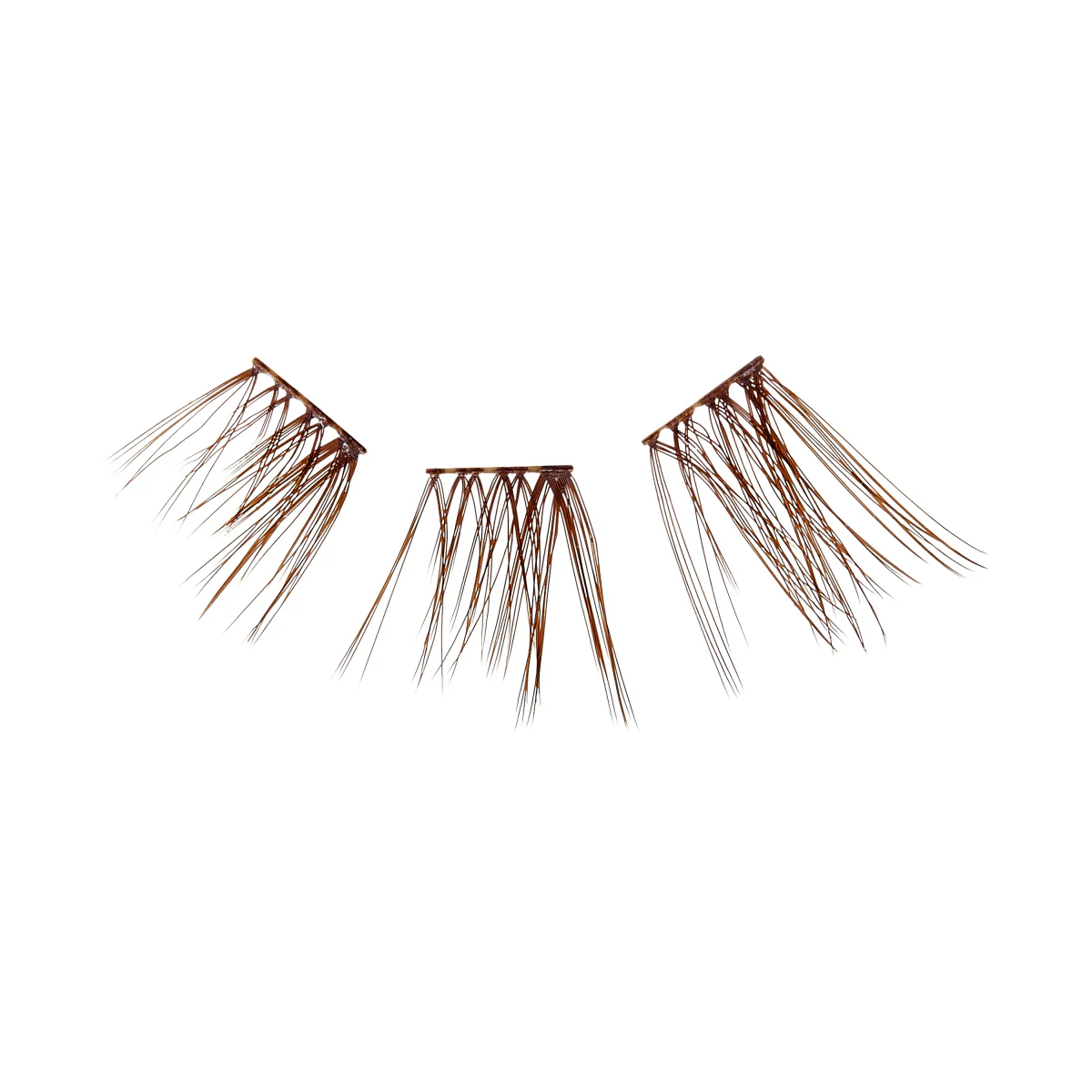Falscara Brown Wisps Multipack - Teddy Bear | DIY False Lash Extensions, Medium Glam, Cluster Lash, Wispy Lashes, 30 Wisps, 12mm-16mm - Image 4