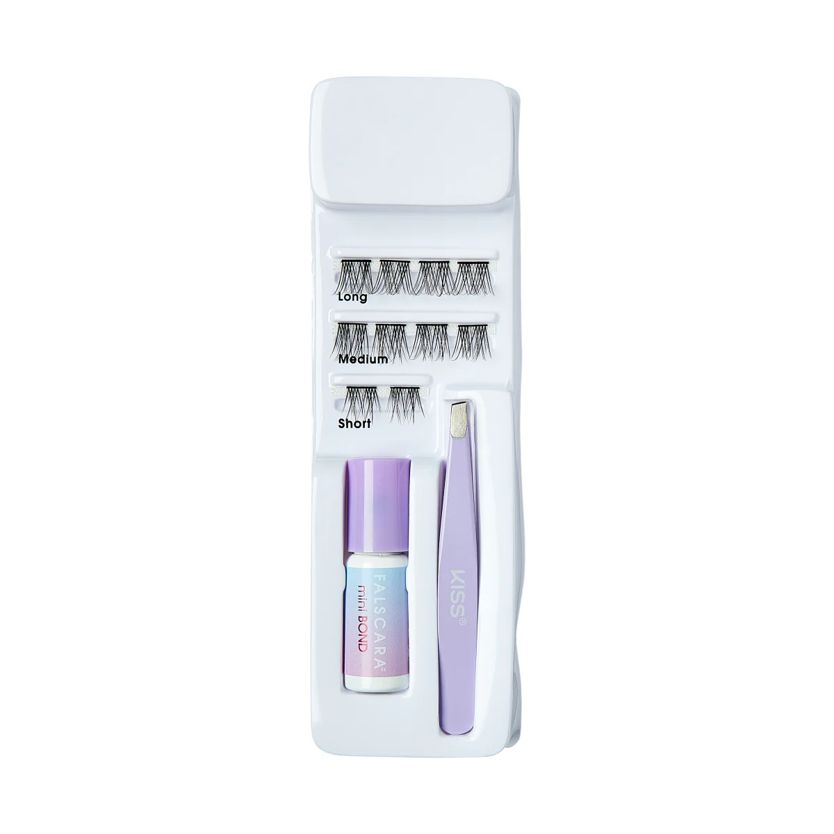 Falscara Lite Bare Essentials Mini Starter Kit | DIY False Lash Extensions, Natural, Cluster Lash, Wispy Lashes, 10 Wisps, 12mm-16mm - Image 4