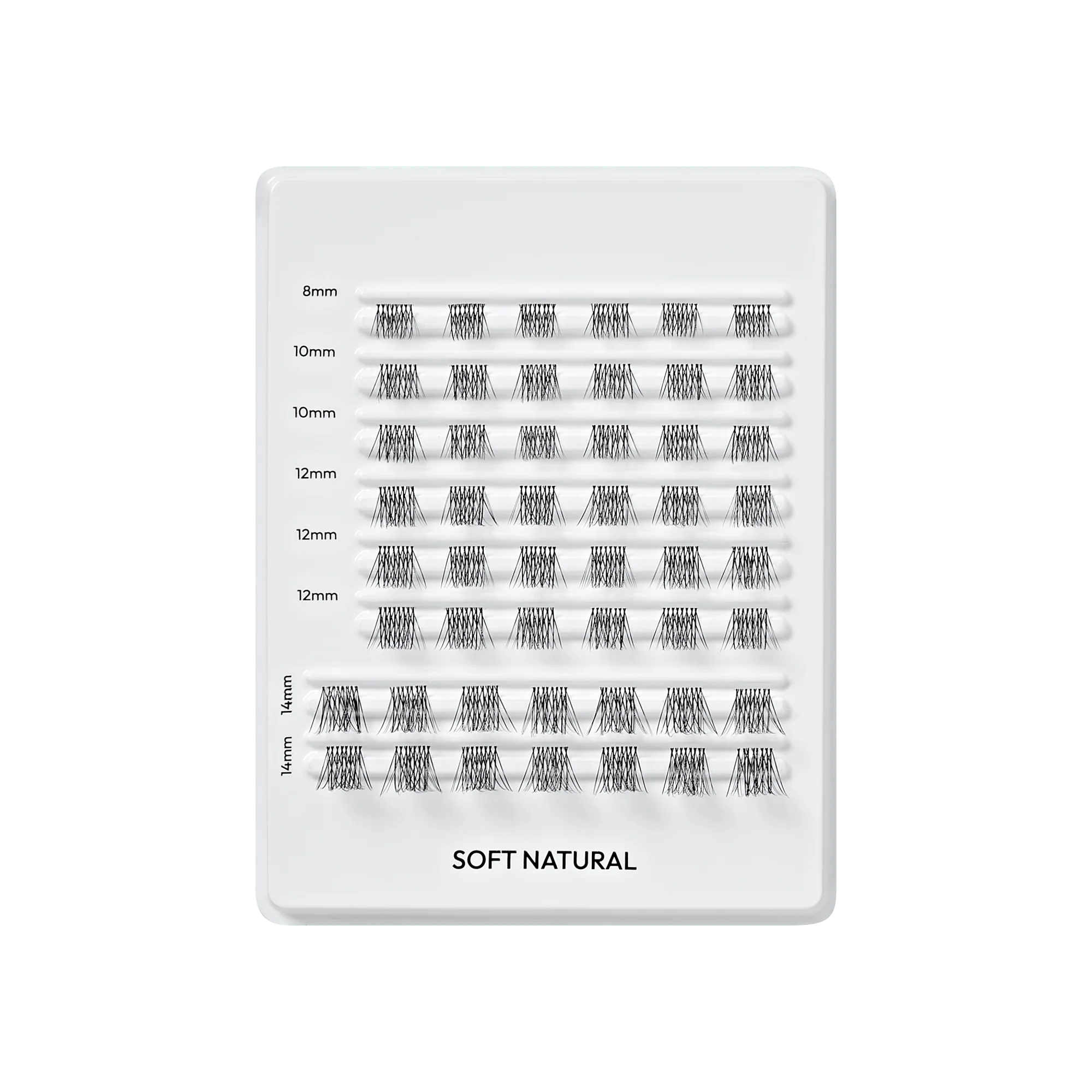 Falscara Soft Natural Mega Multipack | DIY False Lash Extensions, Cluster Lash, Wispy Lashes, 50 Wisps, 8mm-14mm - Image 4