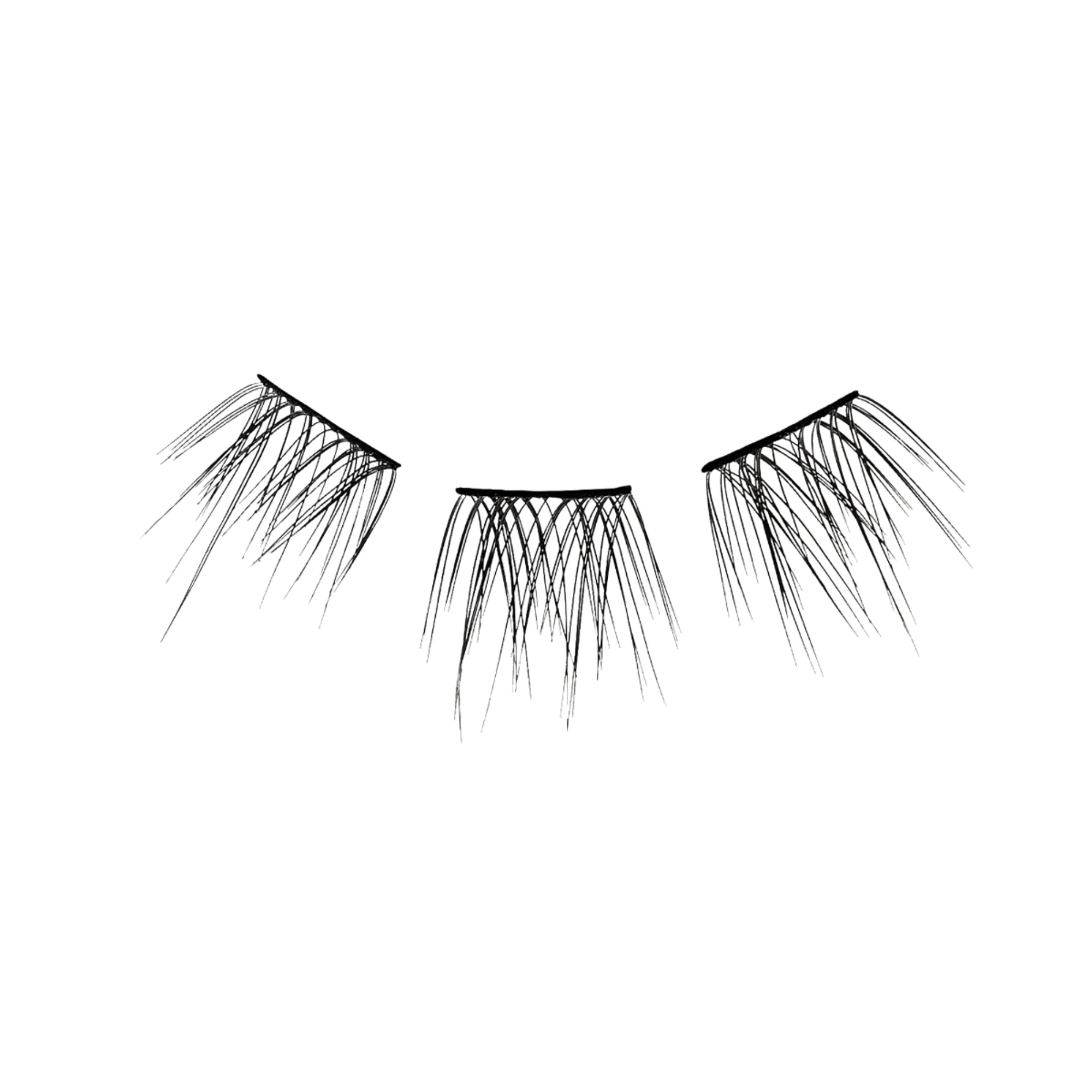 Falscara Starter Kit - Lengthening | DIY False Lash Extensions, Natural, Cluster Lash, Wispy Lashes, 10 Wisps, 10mm-12mm - Image 4