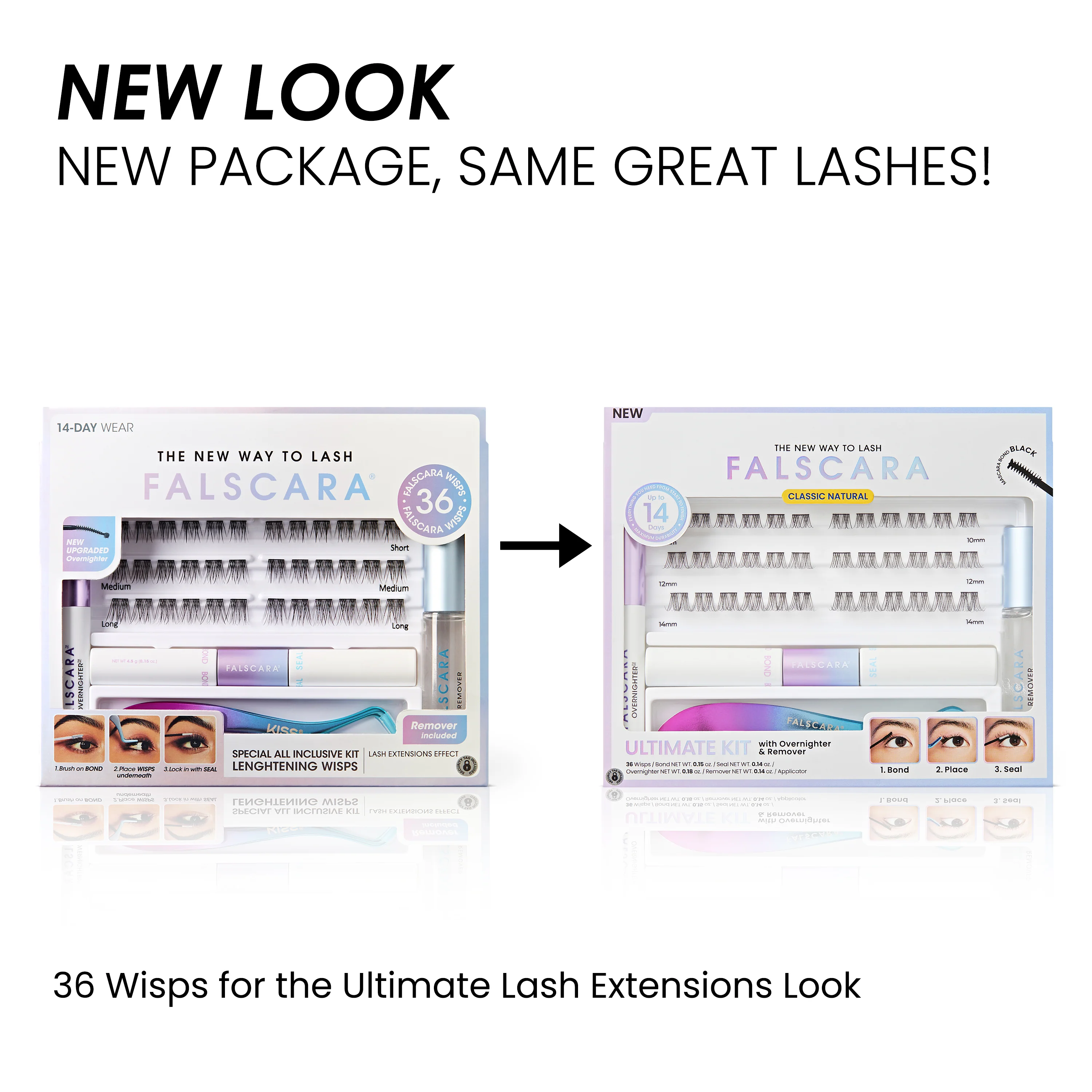 Falscara Classic Natural Special All Inclusive Ultimate Kit -Lengthening | DIY False Lash Extensions, Cluster Lash, Wispy Lashes, 36 Wisps, 10mm-14mm - Image 10