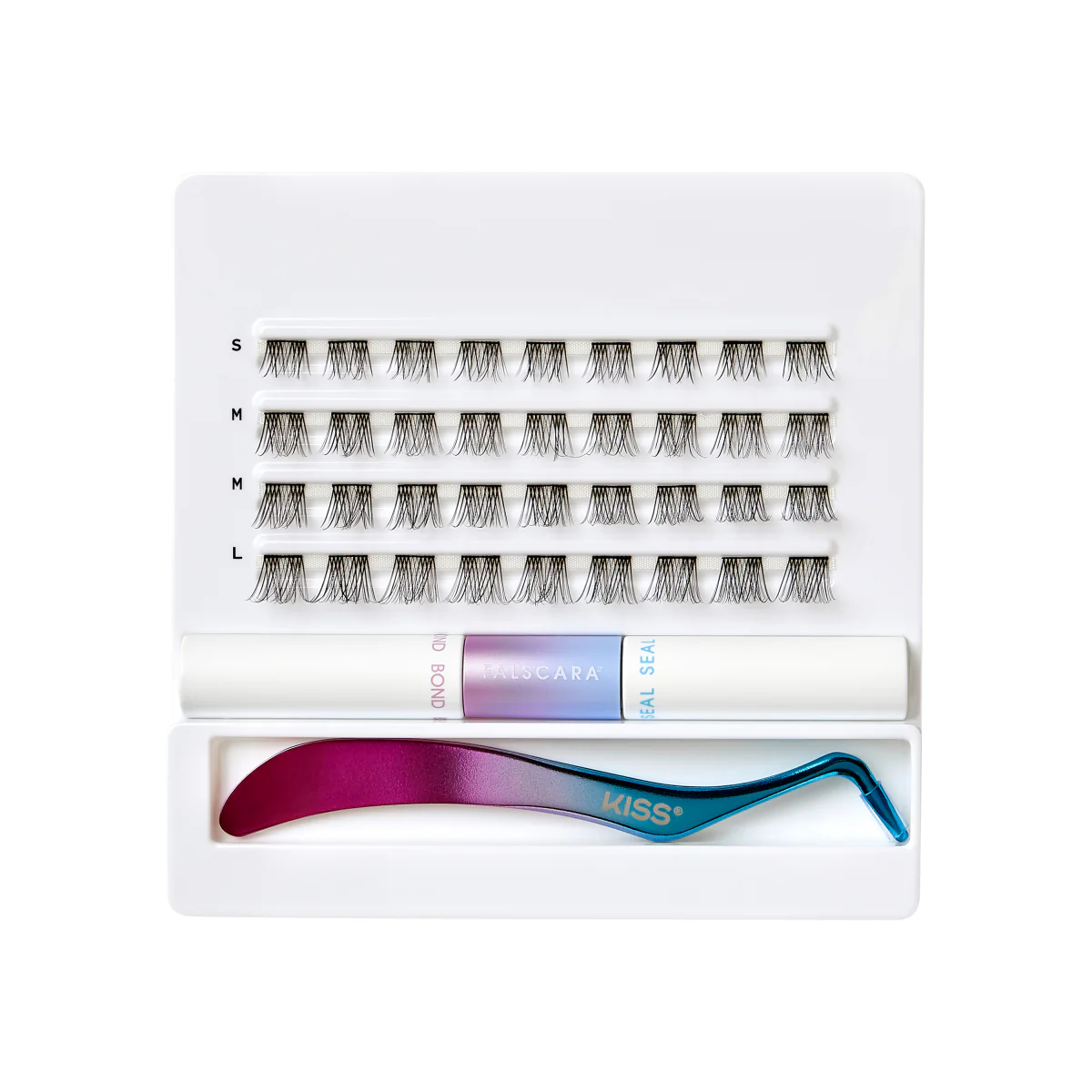 Falscara Lengthening Wisps Starter Kit | DIY False Lash Extensions, Natural, Cluster Lash, Wispy Lashes, 36 Wisps, 10mm-12mm - Image 6