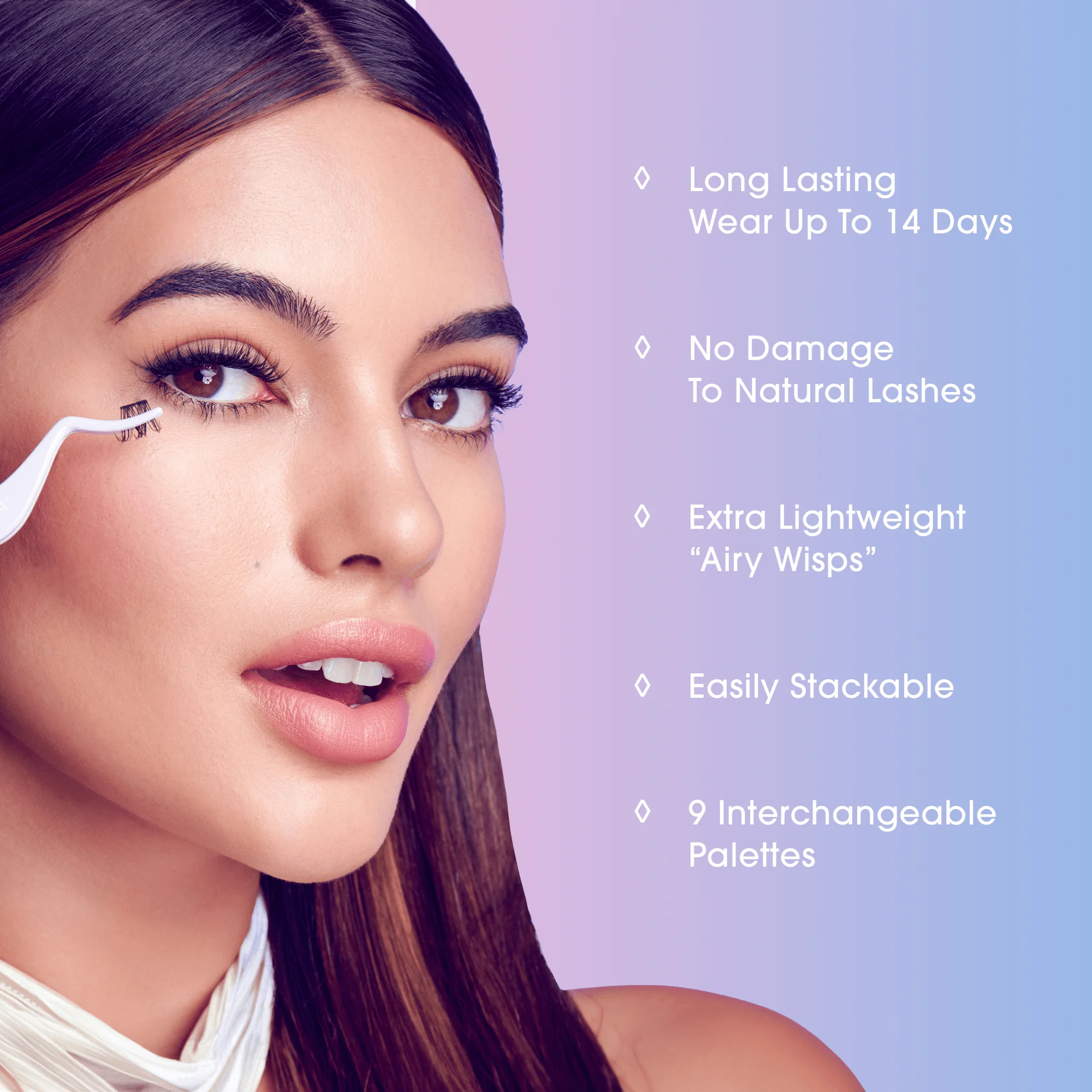 Falscara Studio Lash Extension Kit - Dark Chocolate Volume | DIY False Lash Extensions, Full Glam, Cluster Lash, Wispy Lashes, 54 Wisps, 10mm-14mm - Image 6