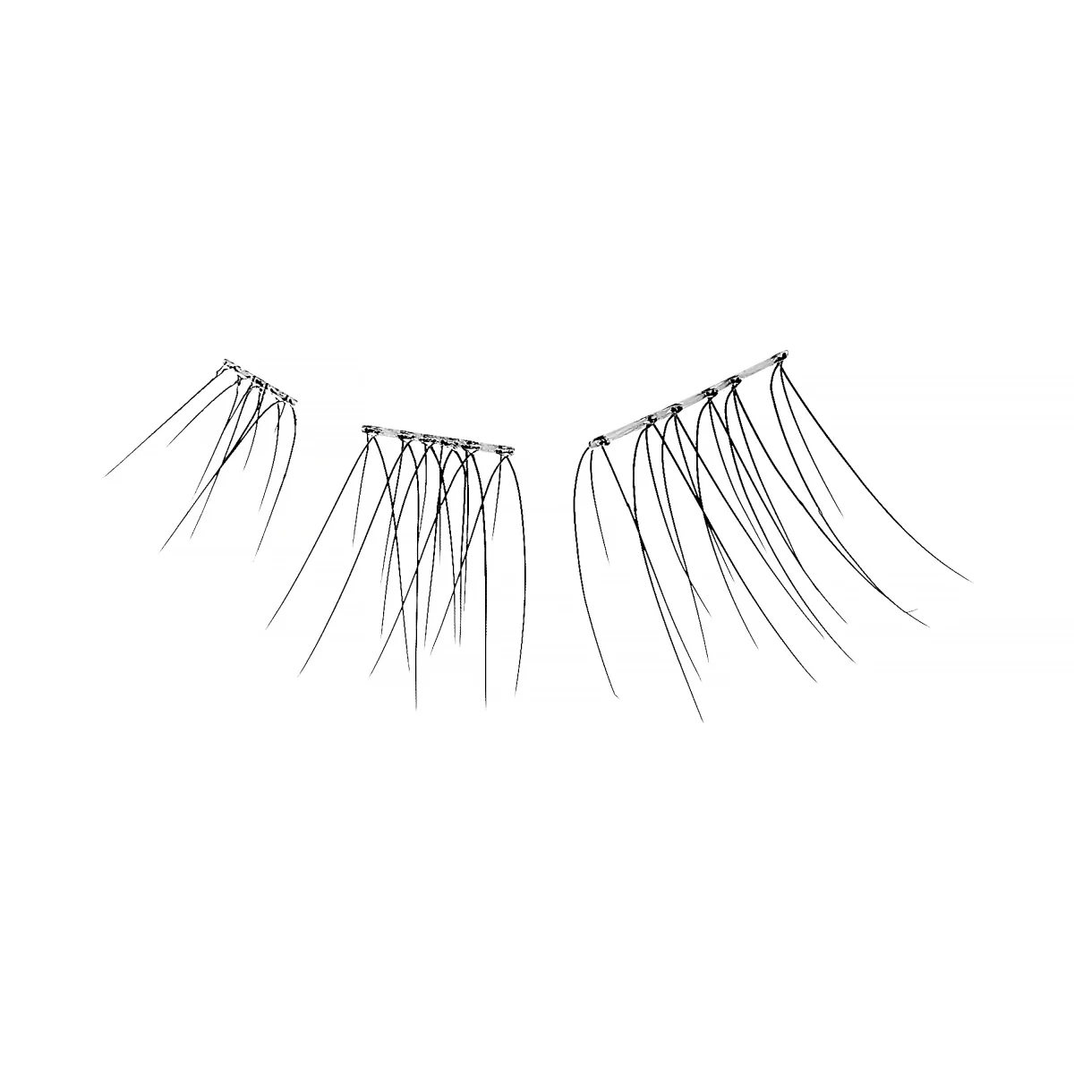 Falscara Studio Lash Extension Kit - Petite Dainty Wispy | DIY False Lash Extensions, Light Glam, Cluster Lash, Wispy Lashes, 54 Wisps, 8mm-12mm - Image 5