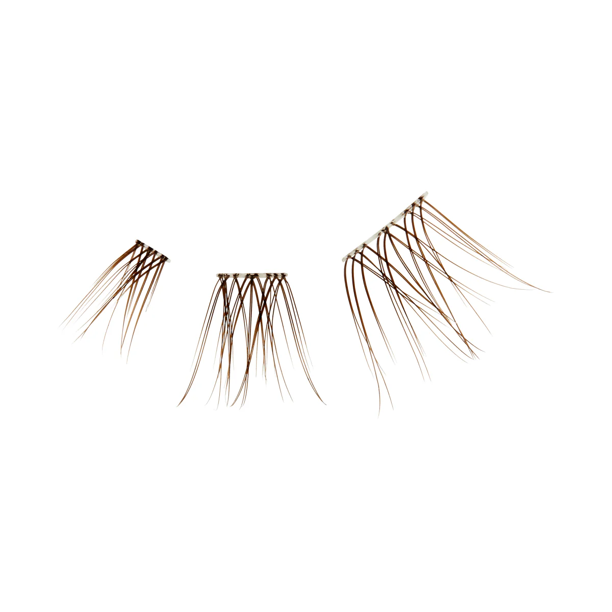 Falscara Studio Lash Palette - Dark Chocolate Light Volume | DIY False Lash Extensions, Full Glam, Cluster Lash, Wispy Lashes, 18 Wisps, 10mm-14mm - Image 3