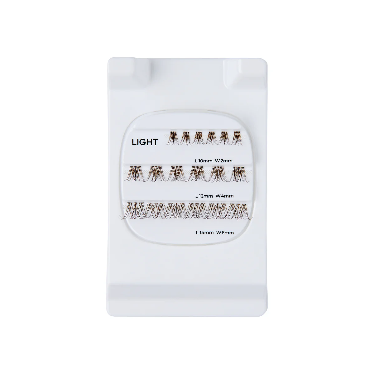 Falscara Studio Lash Palette - Dark Chocolate Light Volume | DIY False Lash Extensions, Full Glam, Cluster Lash, Wispy Lashes, 18 Wisps, 10mm-14mm - Image 4