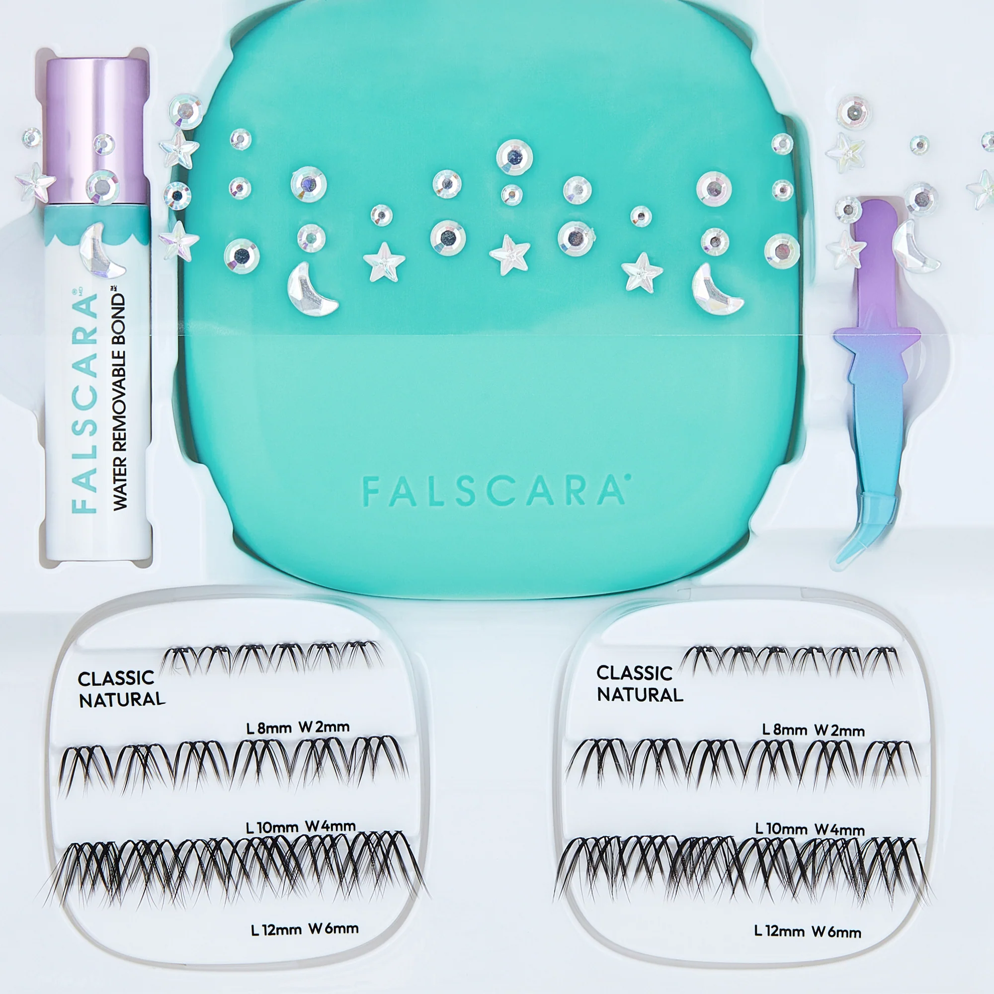 Falscara Studio Mini Festival On-The-Go Kit - Classic Natural | DIY False Lash Extensions, Cluster Lash, Wispy Lashes, 36 Wisps, 8mm-12mm - Image 6