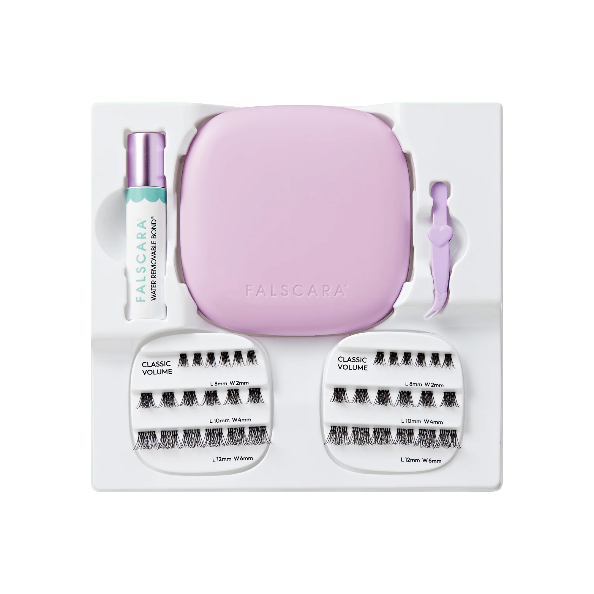 Falscara Studio Mini On-The-Go Kit - Classic Volume | DIY False Lash Extensions, Cluster Lash, Wispy Lashes, 36 Wisps, 8mm-12mm - Image 6