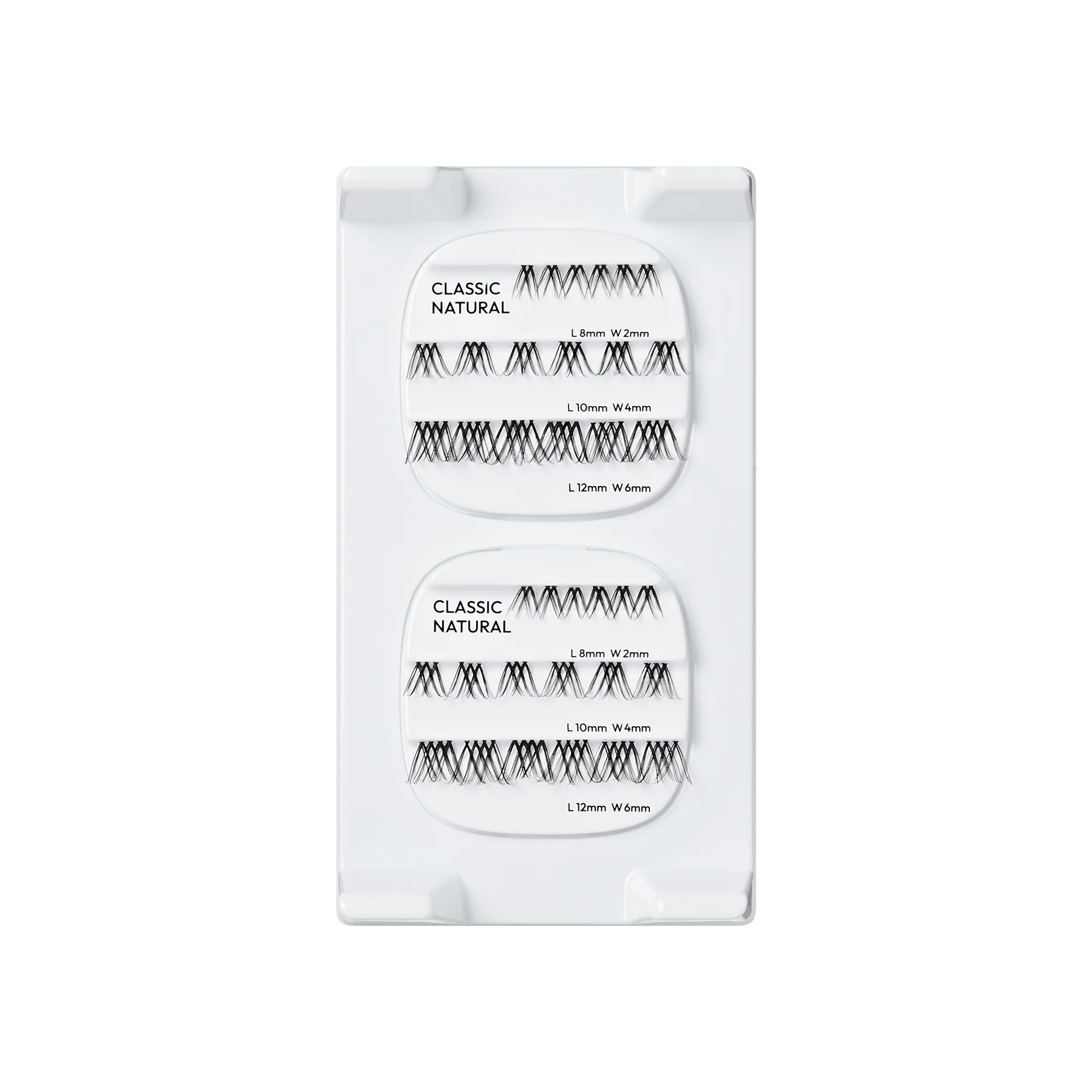 Falscara Studio Mini Refill Pack - Classic Natural | DIY False Lash Extensions, Cluster Lash, Wispy Lashes, 36 Wisps, 8mm-12mm - Image 6