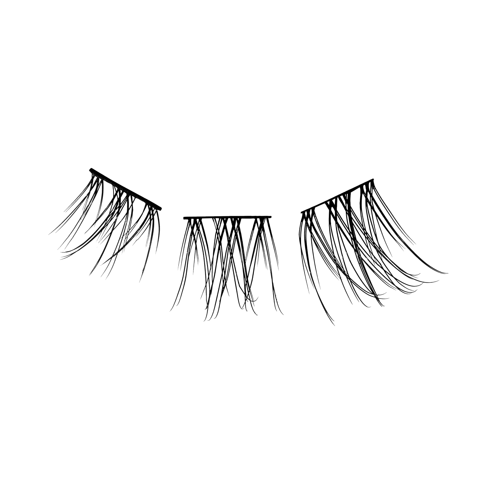 Falscara Ultra Natural Multipack | DIY False Lash Extensions, Natural, Cluster Lash, Wispy Lashes, Light & Airy, 24 Wisps, 8mm-12mm - Image 7