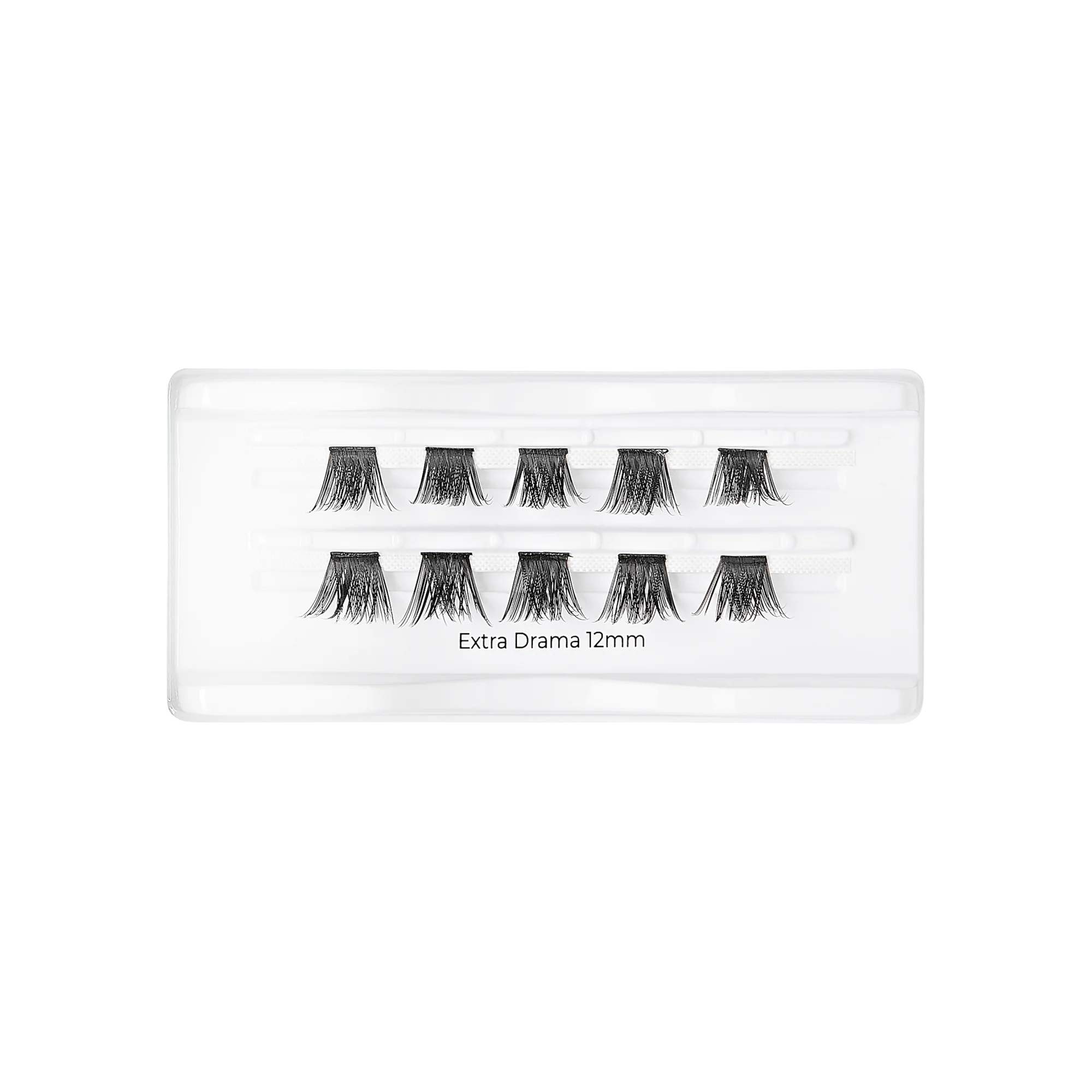 Falscara Extra Drama Volume Single Pack | DIY False Lash Extensions, Ultra Glam, Cluster Lash, Wispy Lashes, 10 Wisps, 12mm - Image 4