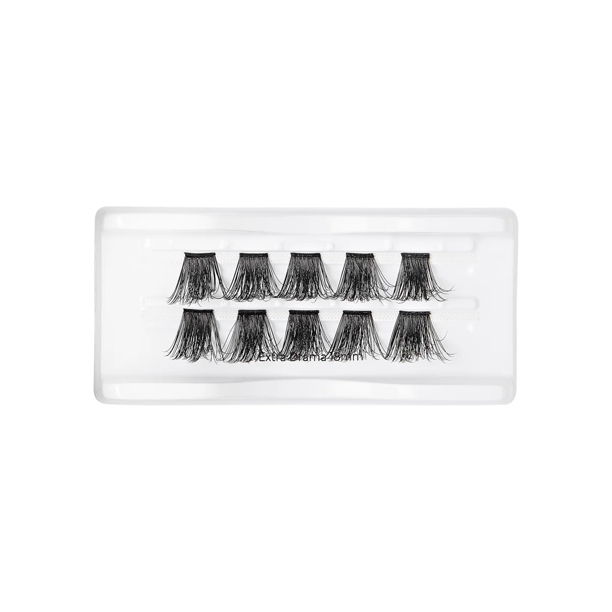 Falscara Extra Drama Volume Single Pack | DIY False Lash Extensions, Ultra Glam, Cluster Lash, Wispy Lashes, 10 Wisps, 18mm - Image 3