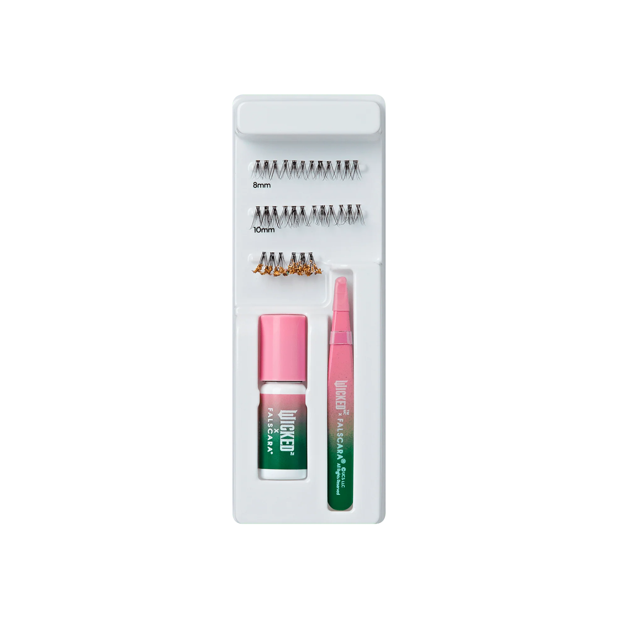 Falscara X WICKED: FOR GOOD | Go On, You're Free | DIY False Lash Extensions, Natural, Cluster Lash, Wispy Lashes, 10 Wisps, 8mm-10mm - Image 5