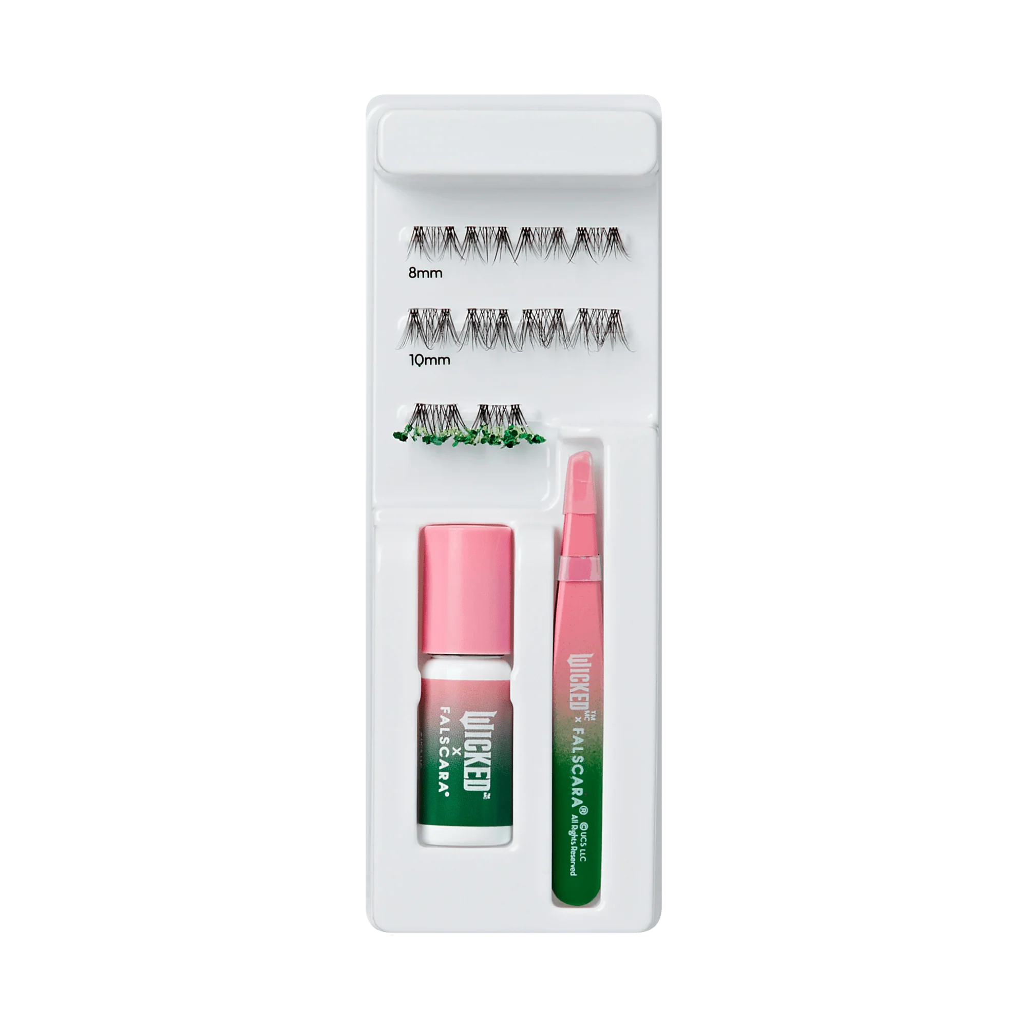 Falscara X WICKED: FOR GOOD | Love Without Limits | DIY False Lash Extensions, Natural, Cluster Lash, Wispy Lashes, 10 Wisps, 8mm-10mm - Image 6