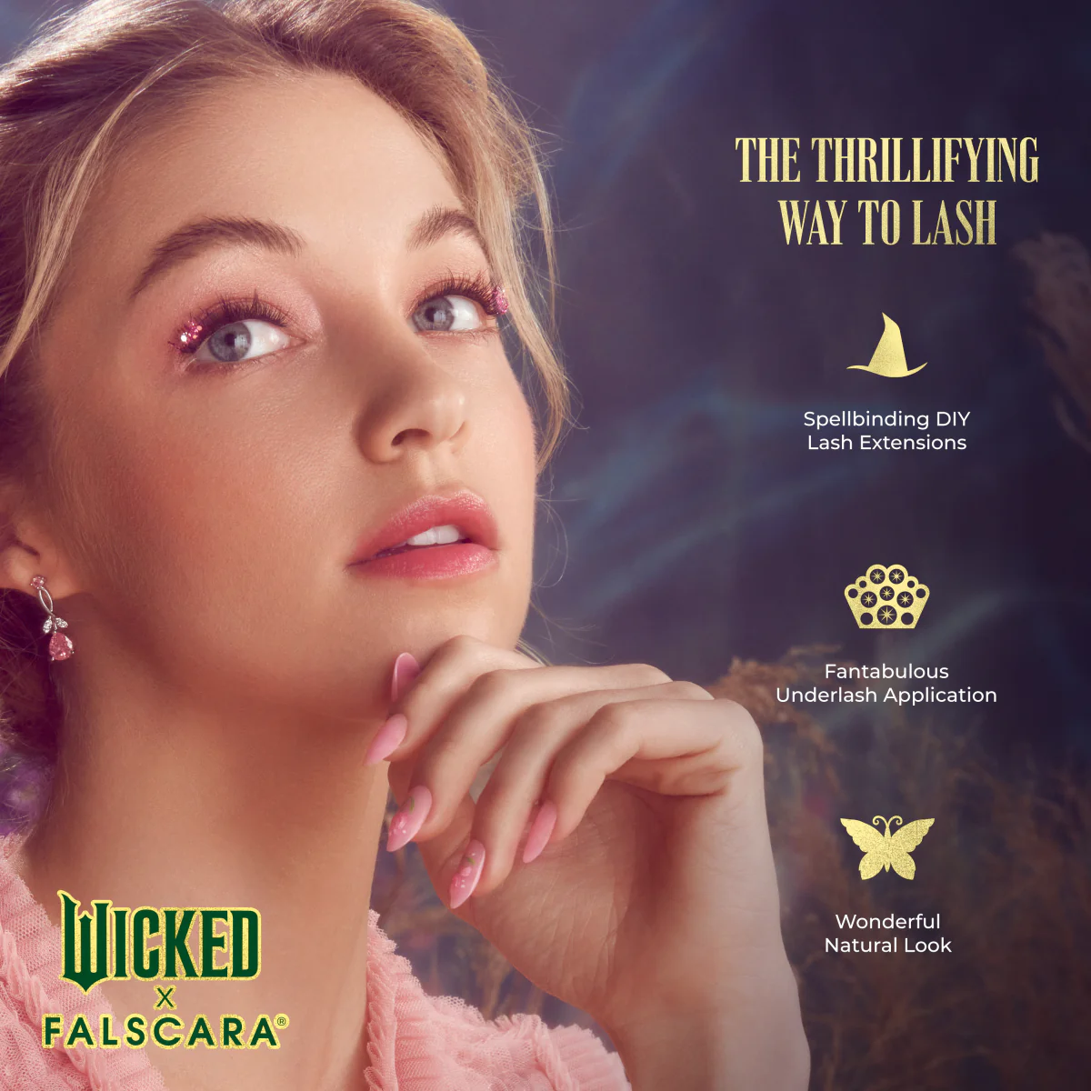 WICKED X Falscara False Eyelashes - Normal is Overrated | DIY False Lash Extensions, Medium Glam, Cluster Lash, Wispy Lashes, 10 Wisps, 8mm-10mm - Image 8