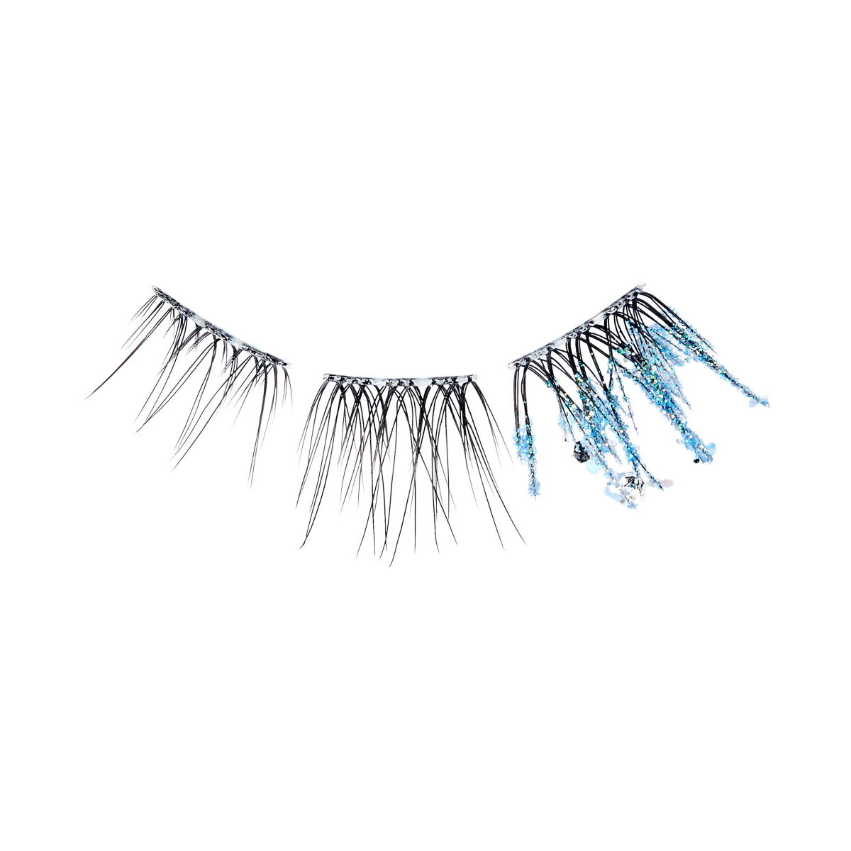 WICKED X Falscara False Eyelashes - Shimmering Shine | DIY False Lash Extensions, Natural, Cluster Lash, Wispy Lashes, 10 Wisps, 8mm-10mm - Image 6